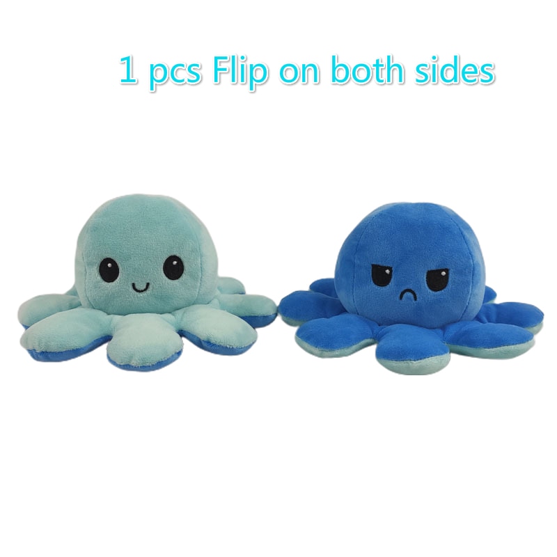 Reversible Plush Octopus Stuffed Toy